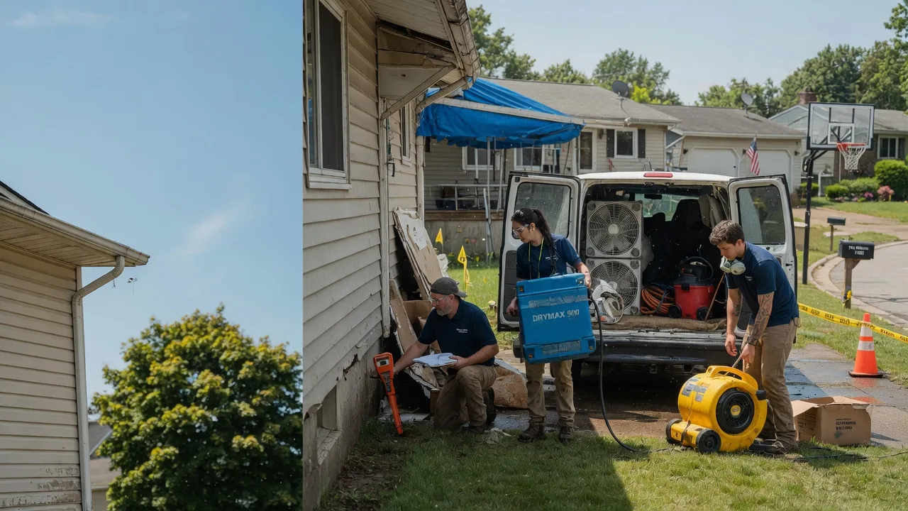 Ceiling Leak Cleanup in Foxboro, WI near me